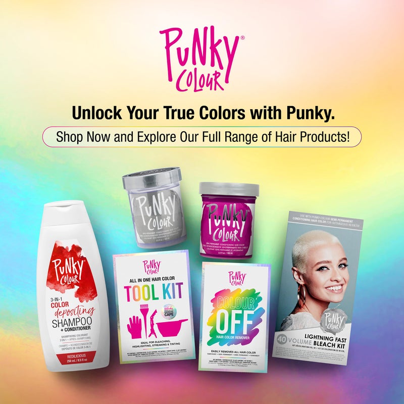 Punky Colour 3-in-1 Color Depositing Conditioner & Hair Cleanser - Redilicious, Semi Permanent Hair Color Conditioner, Cruelty-Free Hair-Dye, 8.5 fl oz. - Image 5