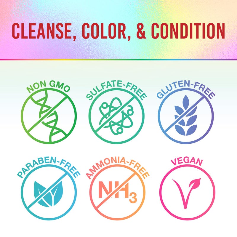 Punky Colour 3-in-1 Color Depositing Conditioner & Hair Cleanser - Redilicious, Semi Permanent Hair Color Conditioner, Cruelty-Free Hair-Dye, 8.5 fl oz. - Image 3