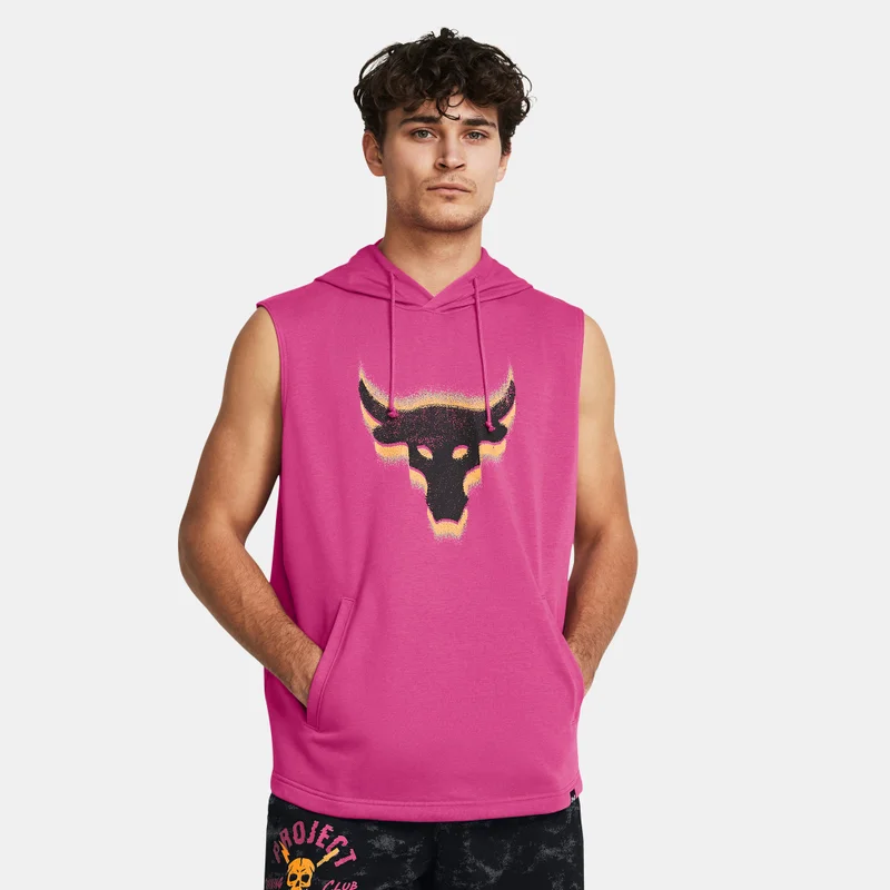 UNDER ARMOUR Men's Project Rock Payoff Sleeveless Training Hoodie