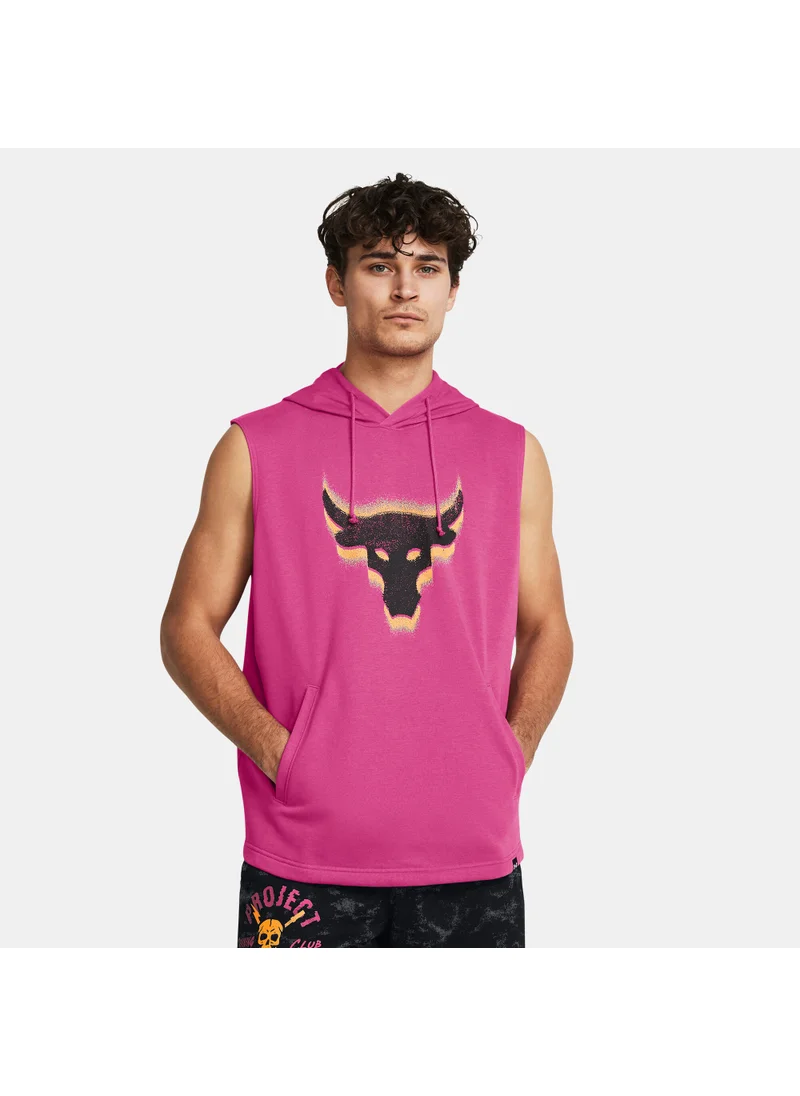 UNDER ARMOUR Men's Project Rock Payoff Sleeveless Training Hoodie