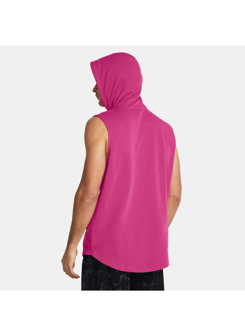UNDER ARMOUR Men's Project Rock Payoff Sleeveless Training Hoodie