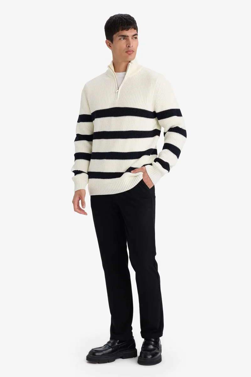 Defacto Regular Fit Straight Leg Trousers