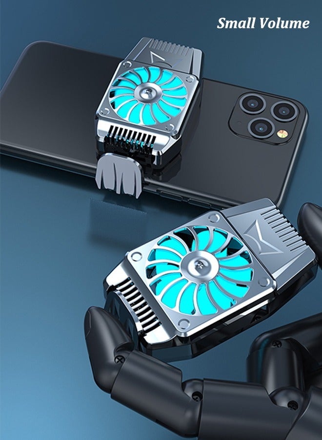 Mobile Phone Cooler, Light Gaming Cooler, Rechargeable Cooling Fan, Built-in Battery, Fast Cooling, for iPhone Android Samsung 4-6.7 Inch  - Image 3