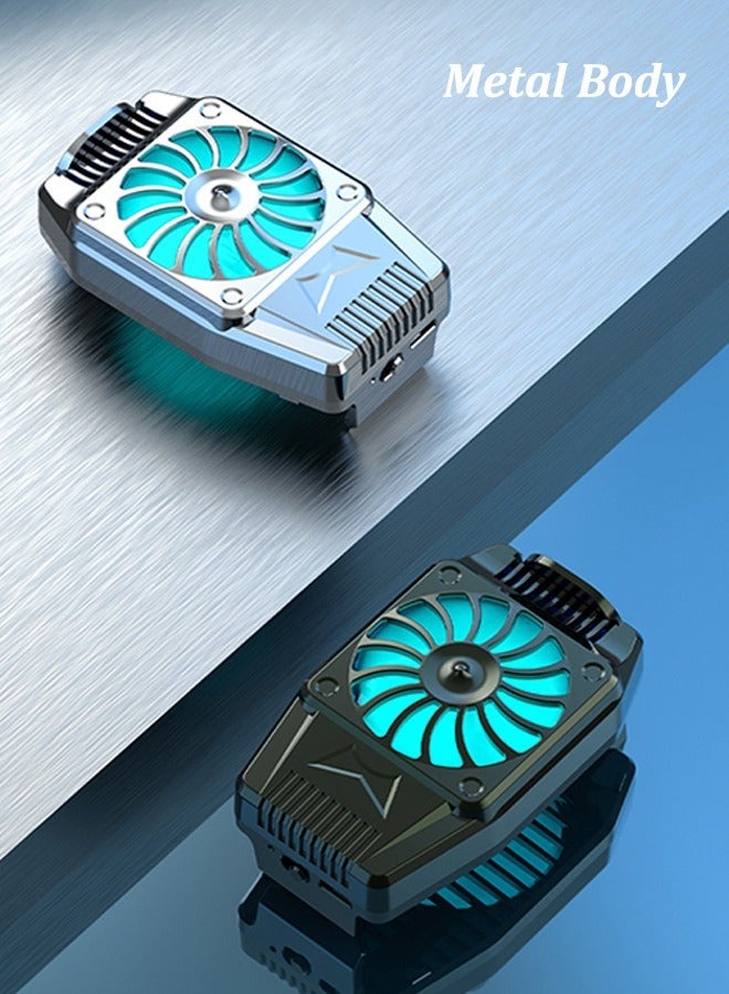 Mobile Phone Cooler, Light Gaming Cooler, Rechargeable Cooling Fan, Built-in Battery, Fast Cooling, for iPhone Android Samsung 4-6.7 Inch  - Image 4