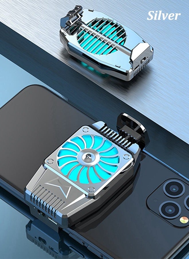 Mobile Phone Cooler, Light Gaming Cooler, Rechargeable Cooling Fan, Built-in Battery, Fast Cooling, for iPhone Android Samsung 4-6.7 Inch  - Image 5