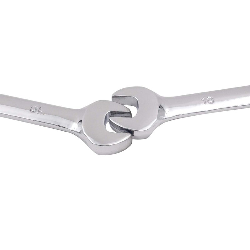 Kinjoek 2 Pcs 10Mm 12Pt Ratchet Wrench Metric Ratcheting Wrench Set With 5 - Image 3