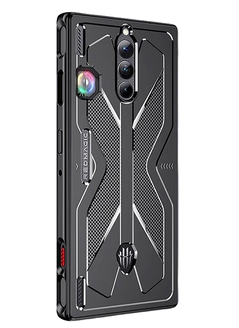 SYOSI - Flexible TPU Case for Red Magic 8s Pro, Anti Scratch Shockproof Phone Cover, Designed for RedMagic 8s Pro, Sleek Black Design - Image 1