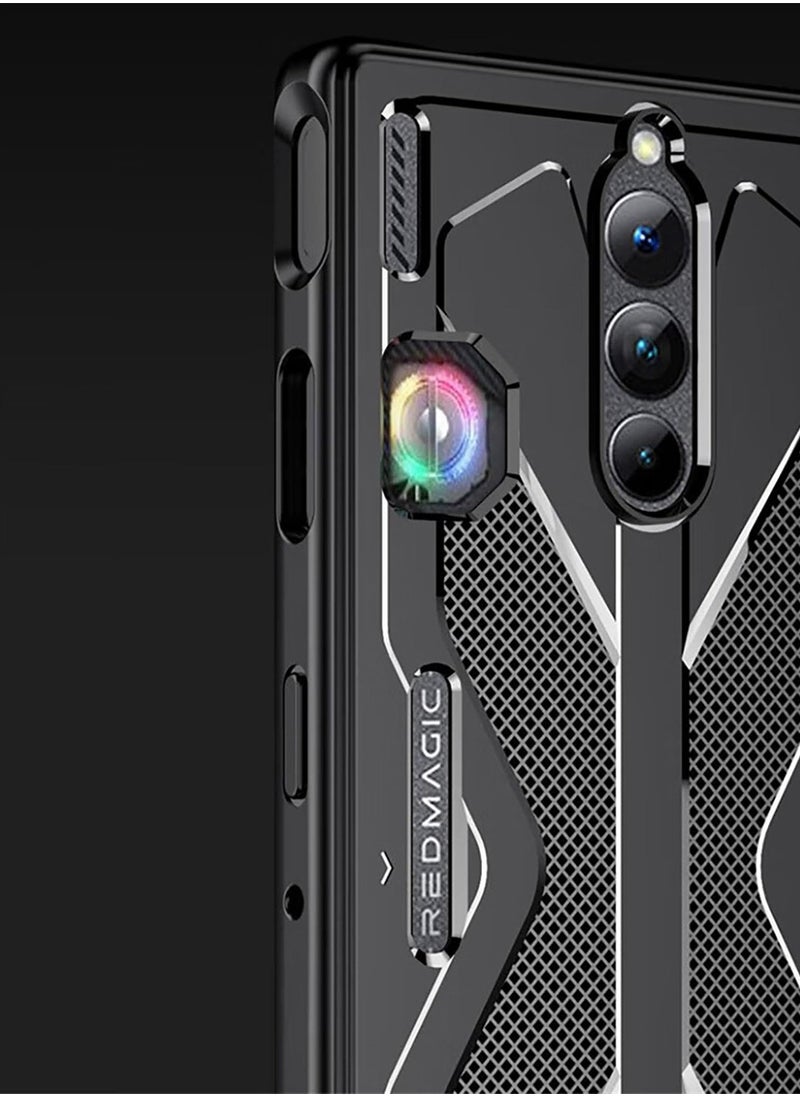 SYOSI - Flexible TPU Case for Red Magic 8s Pro, Anti Scratch Shockproof Phone Cover, Designed for RedMagic 8s Pro, Sleek Black Design - Image 1
