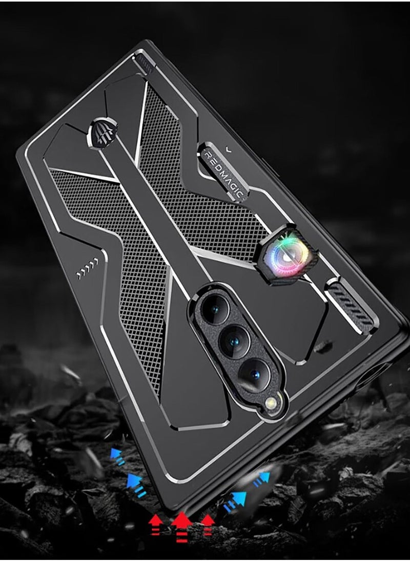 SYOSI - Flexible TPU Case for Red Magic 8s Pro, Anti Scratch Shockproof Phone Cover, Designed for RedMagic 8s Pro, Sleek Black Design - Image 1