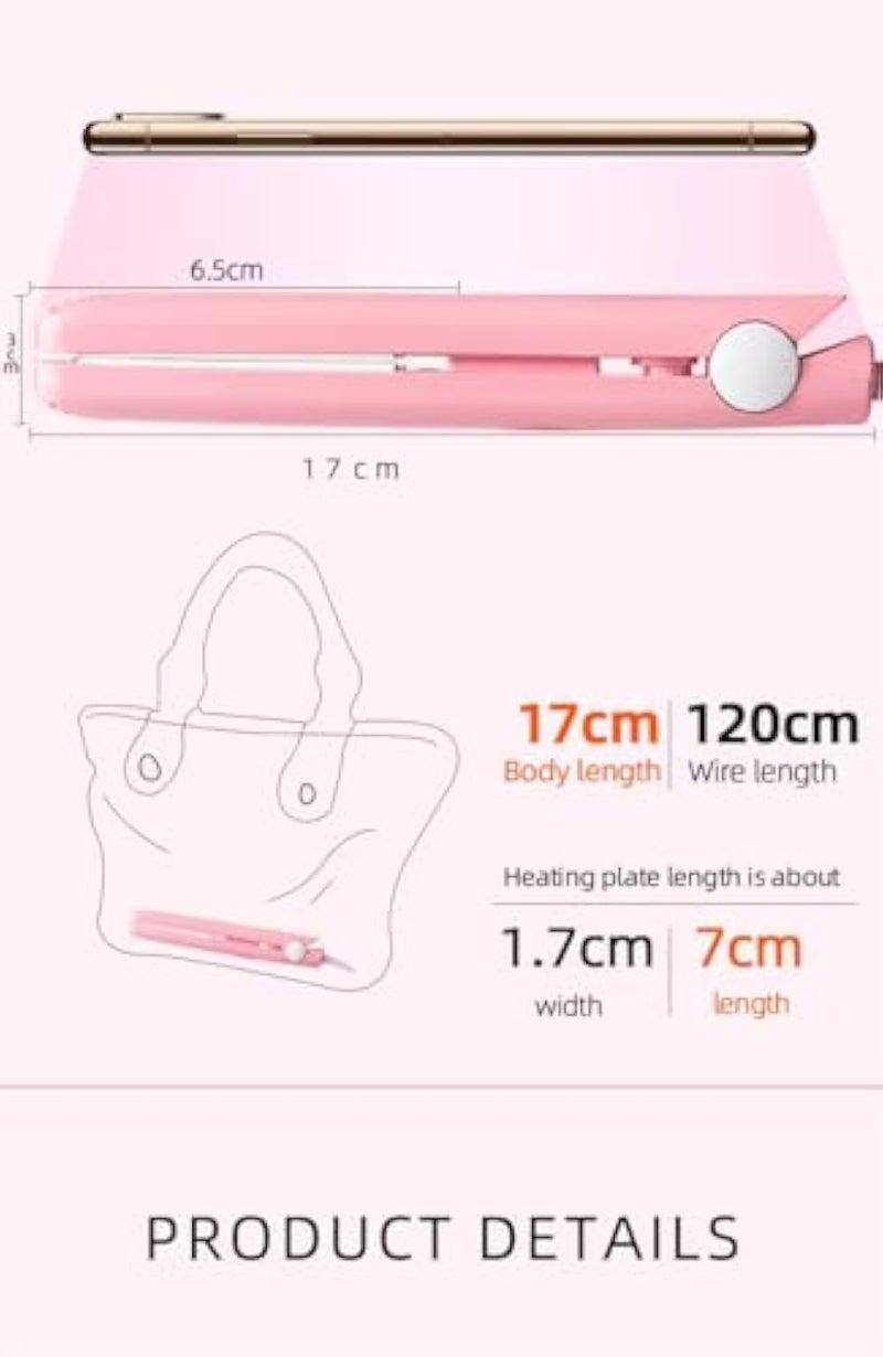 Hair Straightener Mini Professional Ceramic Hair Straightener for Curly Hair - Image 4