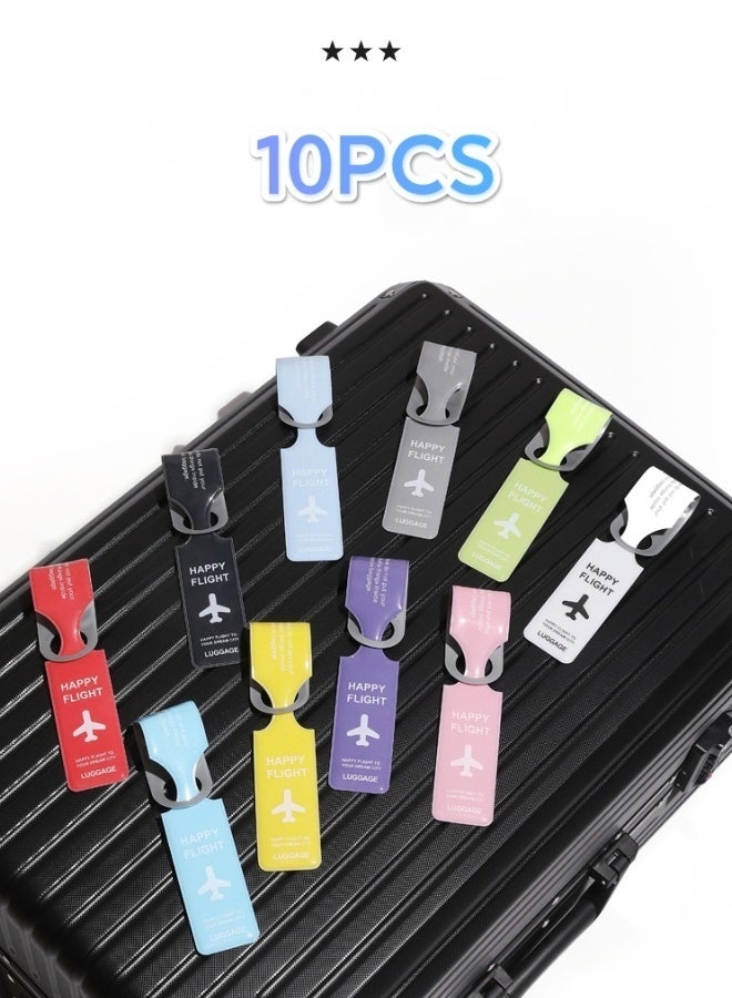 10 Pieces of Luggage Tags for Suitcases Travel Tags for Baggage Bag Handbag Tags with Name ID Card Easily Identify Your Suitcase - Image 1