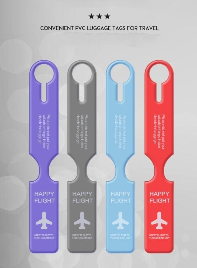 10 Pieces of Luggage Tags for Suitcases Travel Tags for Baggage Bag Handbag Tags with Name ID Card Easily Identify Your Suitcase - Image 5