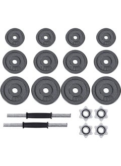 Fitness World Fitness World 15 kg iron dumbbell with bag Black  - Image 4