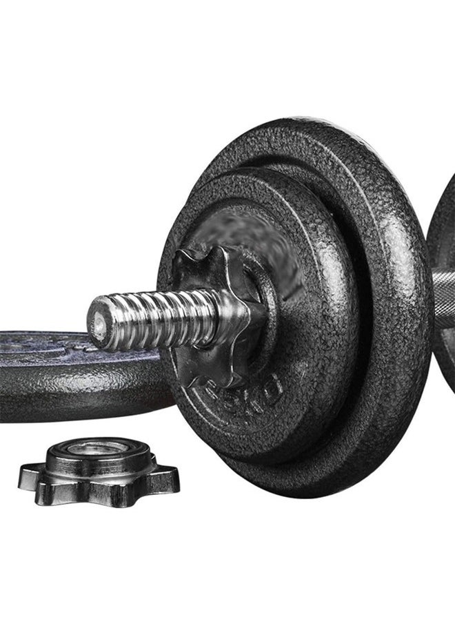 Fitness World - Fitness World 15 kg iron dumbbell with bag Black - Image 1