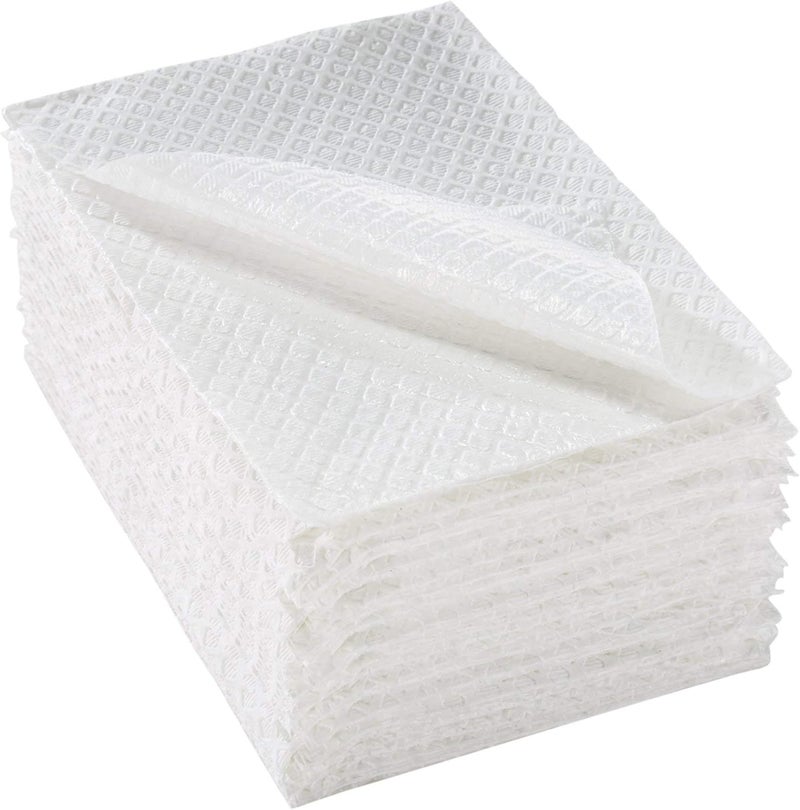 McKesson Disposable Towels [Pack of 500] for Dental Bibs, Nails, Tattoo, Dentist, Medical - 13 x 18 in, 2-Ply Tissue with Poly Back, Diamond Embossed, White - Image 1