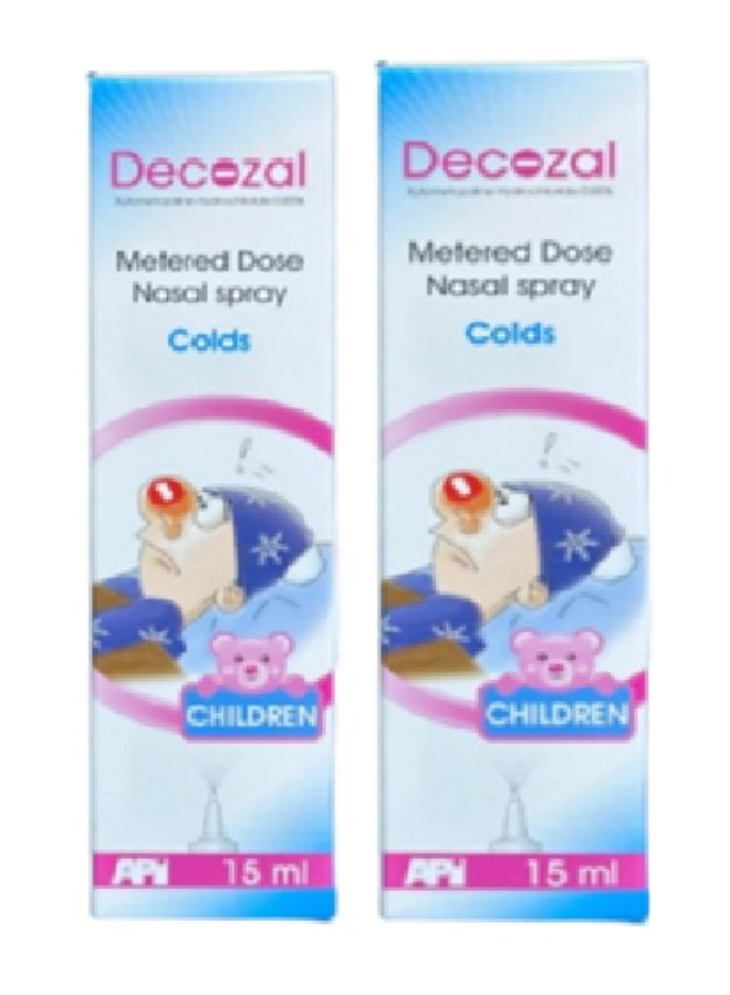 Decozal Nasal Spray Cold Child 15Ml Twin Pack