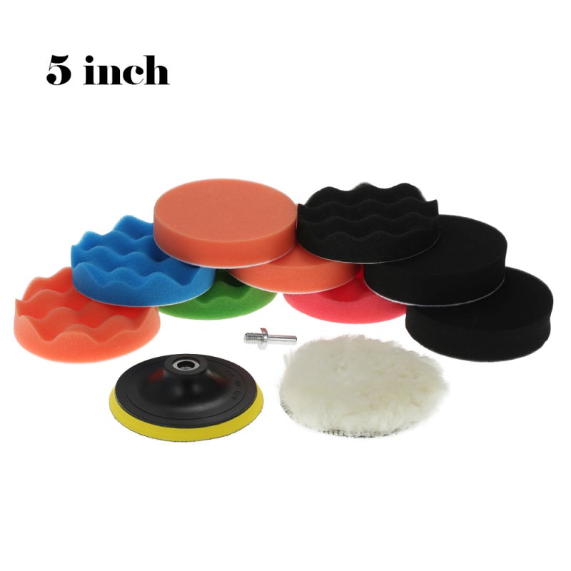 Car Polishing Pad 6 Inch 11 Pcs Set - High Density Fine Porosity Sponge Buffing Pad for Car Waxing Buffing Polishing Sealing Glaze - Image 5