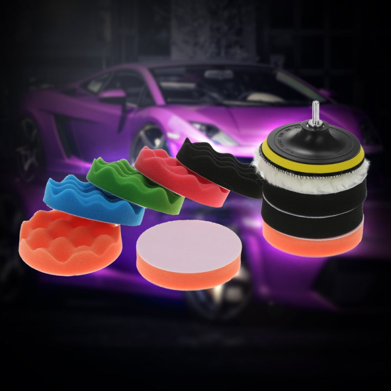 Car Polishing Pad 6 Inch 11 Pcs Set - High Density Fine Porosity Sponge Buffing Pad for Car Waxing Buffing Polishing Sealing Glaze - Image 4