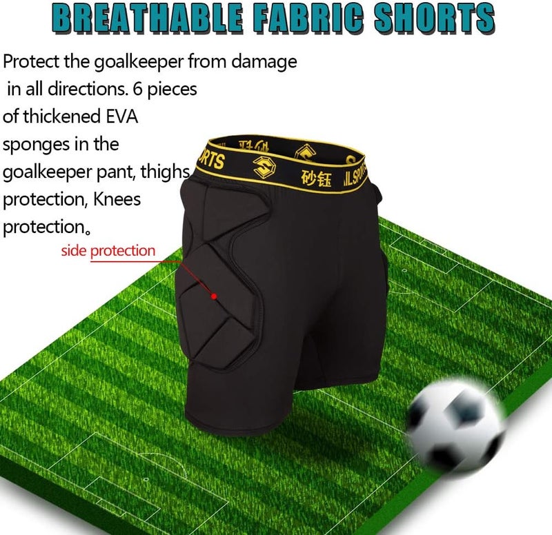 Shinestone Adult Men's Goalkeeper Armor BodyShield Padded Compression Shirt Pants and Short with Sponge Protector - Image 4
