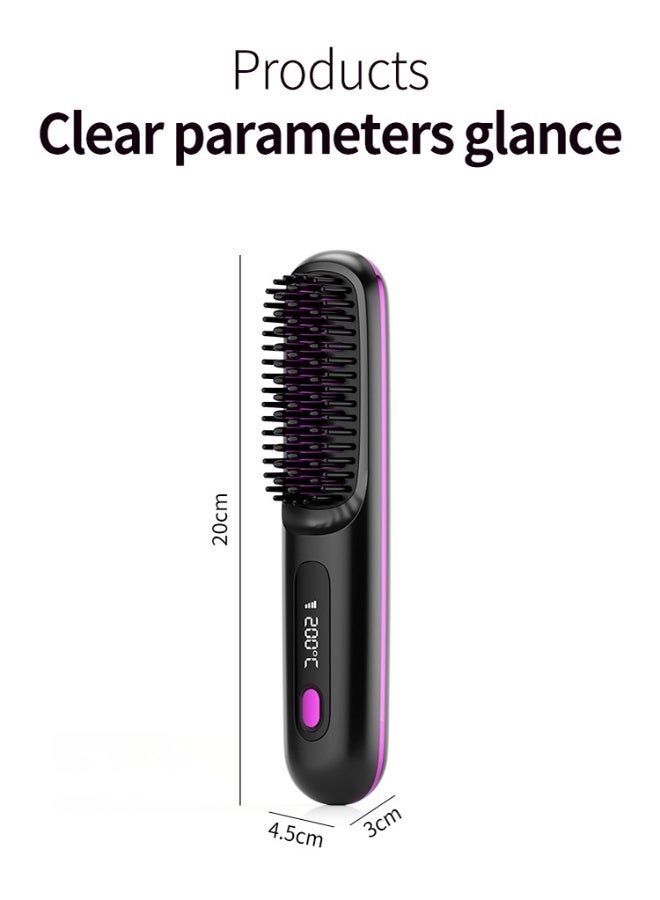 LCD Wireless Hair Smoother, Rechargeable Ceramic MINI Portable - Image 1