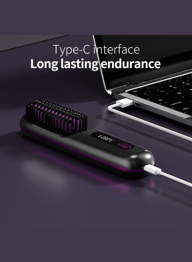 LCD Wireless Hair Smoother, Rechargeable Ceramic MINI Portable - Image 5