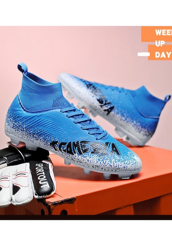 Hot Selling High Top Breathable Football Shoes, Lawn Training Shoes, Indoor And Outdoor Sports Shoes - Image 2