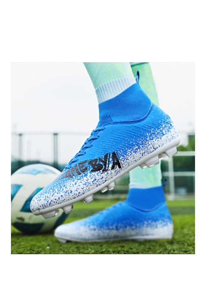 Hot Selling High Top Breathable Football Shoes, Lawn Training Shoes, Indoor And Outdoor Sports Shoes - Image 3