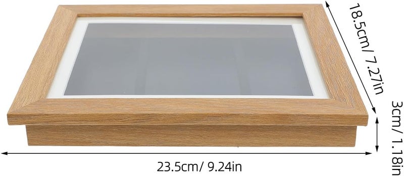 Front-Opening Kids Art Frame, 8 Inch Khaki Wooden Magnetic Closure Frame, Wall Art Display & Storage for Children’S Drawings & Crafts - Image 2