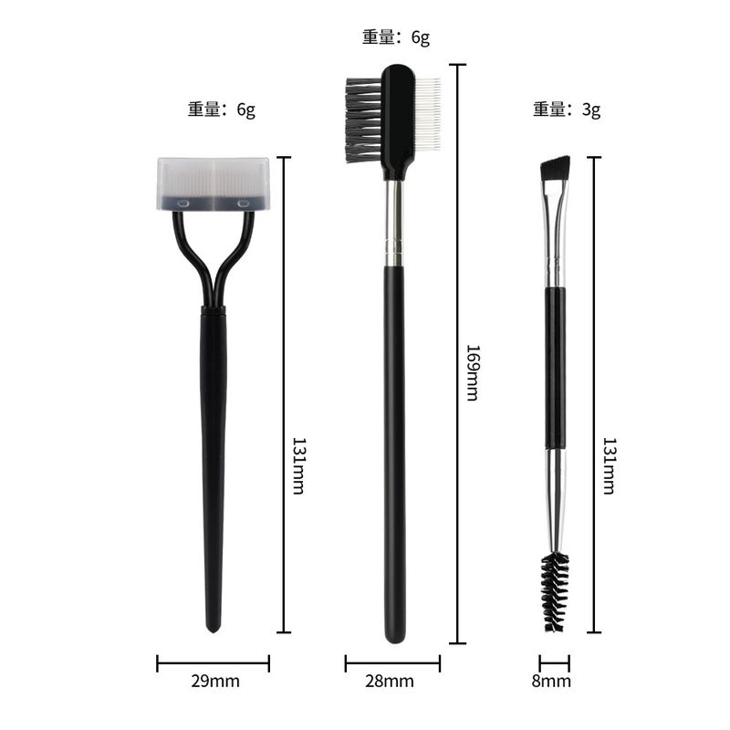 Stainless Steel Double-Headed Brush Mascara Brush Comb Brush Steel Needle Carding To Fly Leg Small Partial Segmented Mascara Brush - Image 3