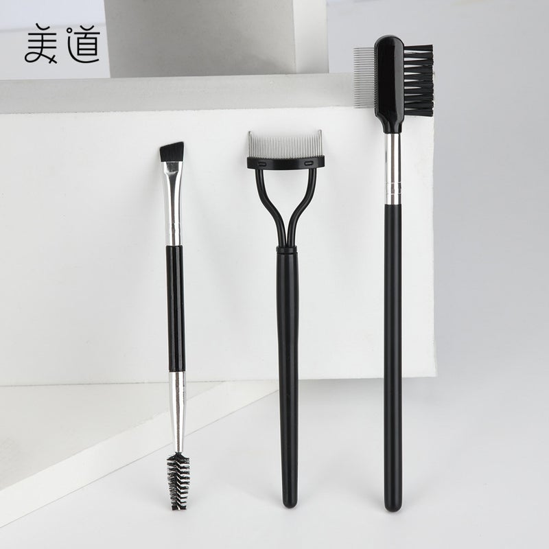 Stainless Steel Double-Headed Brush Mascara Brush Comb Brush Steel Needle Carding To Fly Leg Small Partial Segmented Mascara Brush - Image 2