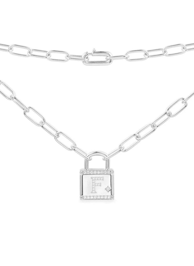 MONACO - APM Alphabet F lock necklace - Image 1