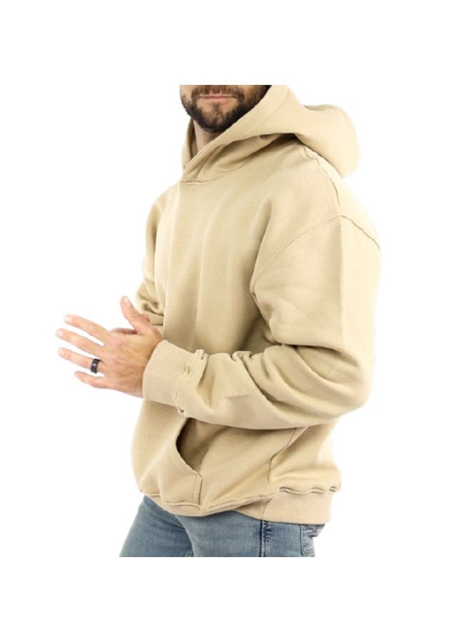 Feathers Men’s Oversized Winter Hoodie 100% Cotton, Warm & Cozy - Image 4