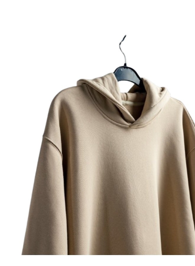 Feathers Men’s Oversized Winter Hoodie 100% Cotton, Warm & Cozy - Image 5