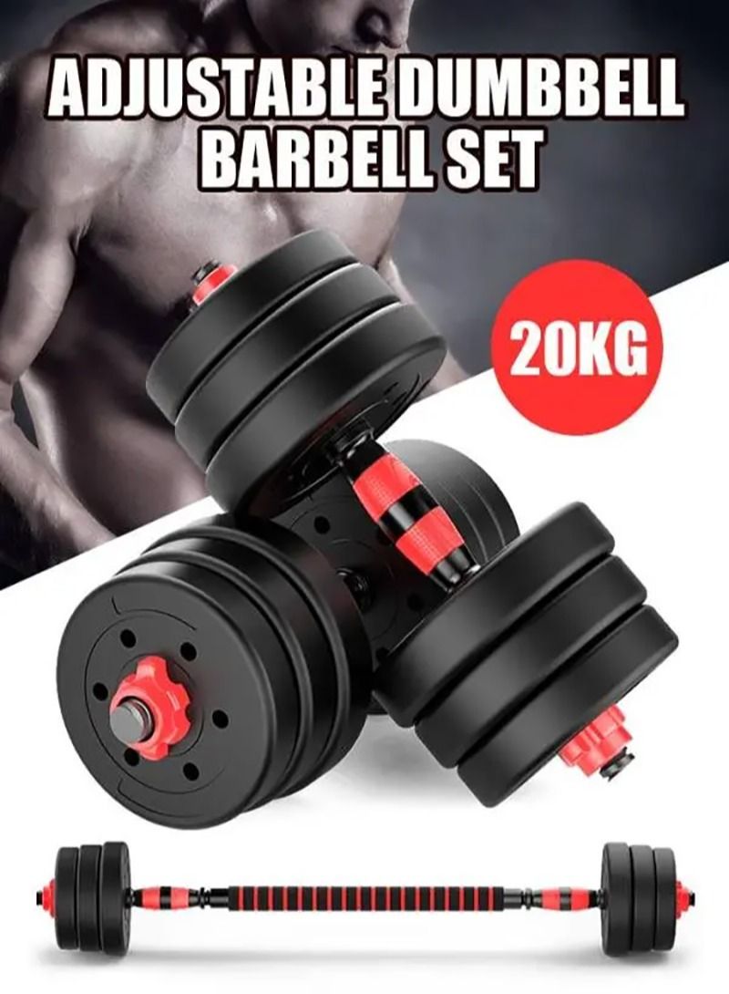 AGD 20KG Multifunctional Adjustable Dumbbell Set for Men and Women Lifting Workout Home Gym Training  - Image 3
