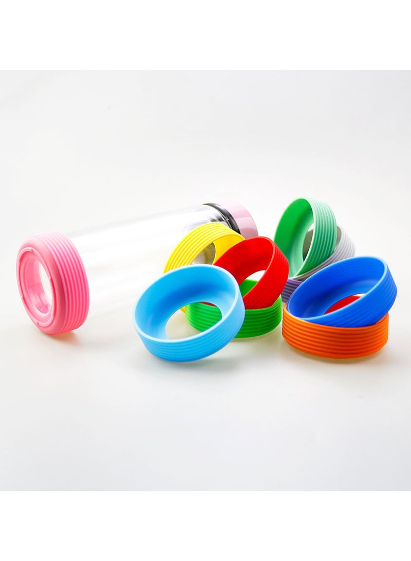 Water Bottle Silicone Cover Bottom Cover, Vacuum Insulated Mug Bottom Protective , Non-slip, Anti-Noise And Scratch-Resistant, Silicone Material Four Packs（Random Colors) - Image 5