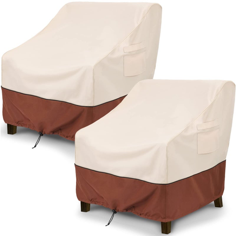 COSFLY Outdoor Furniture Cover for Patio Chairs Waterproof Clearance Outside Furniture Lounge Deep Seat Cover Fits up to 33W x 34D x31H inches2 Pack