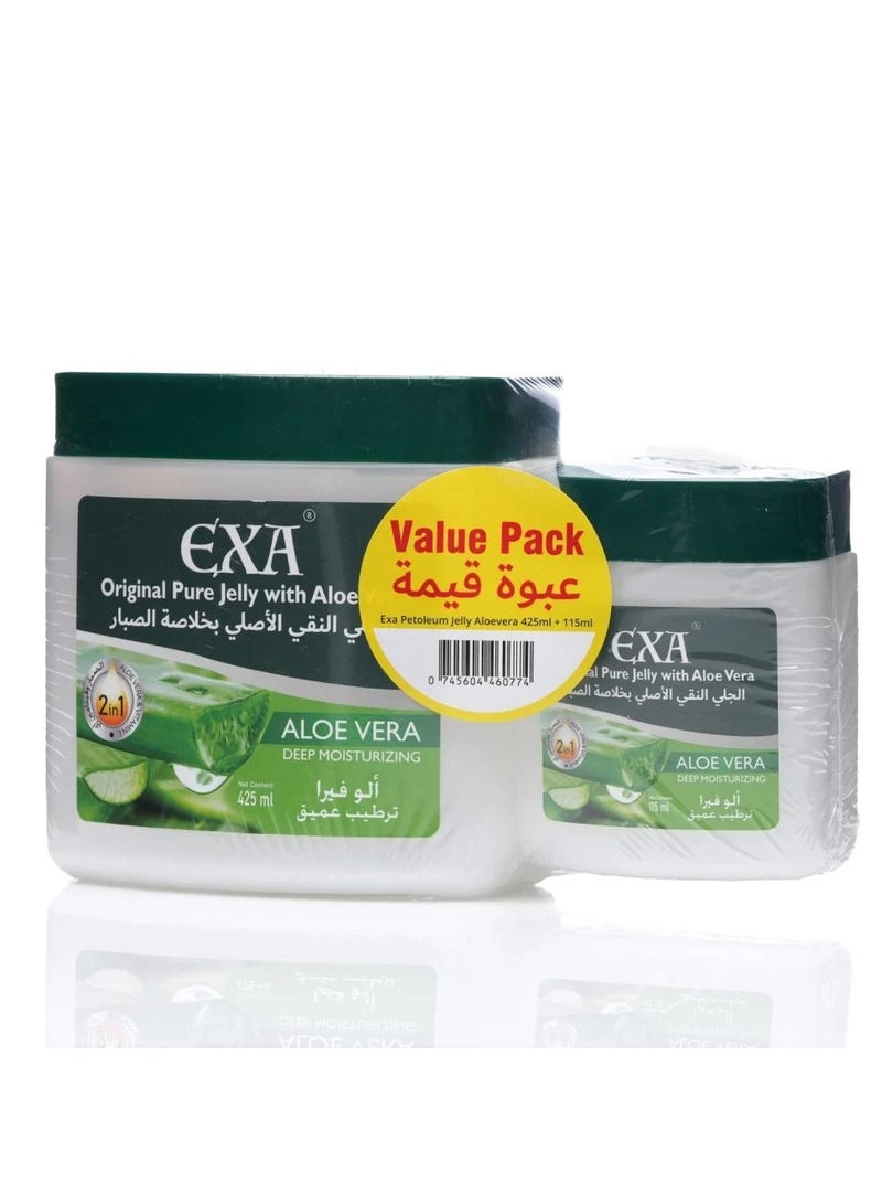 Exa Aloe Vera Gel 425 + 115 ml - Image 1