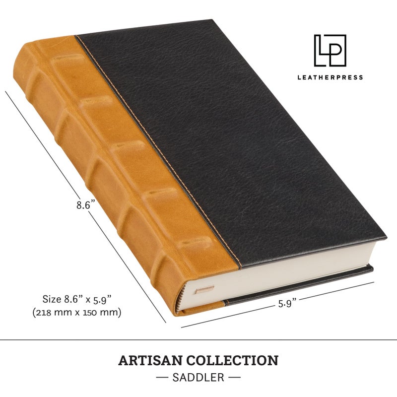 Leatherpress Luxury Leather Journal - Elegant Gift for Men & Women | Full-Grain Leather Notebook with Numbered Pages & Table of Contents | Perfect for Birthdays, Anniversaries, & Special Occasions - Image 5