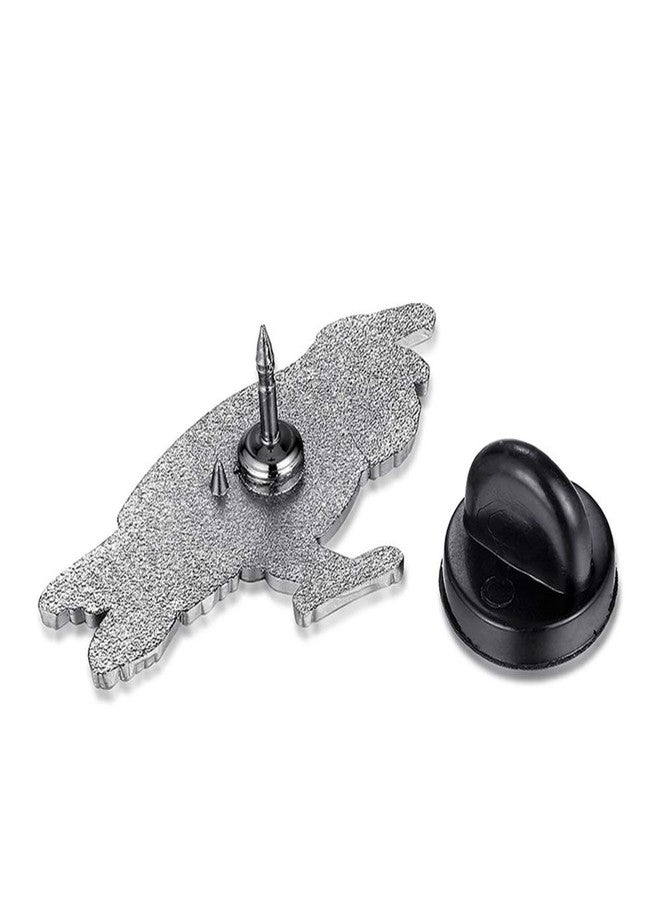 GuDeKe Edgar Allan Poe Never More Enamel Metal Pins Brooch Badge Raven Gothic Literary Enthusiast Fan Gift(1 pack) - Image 2