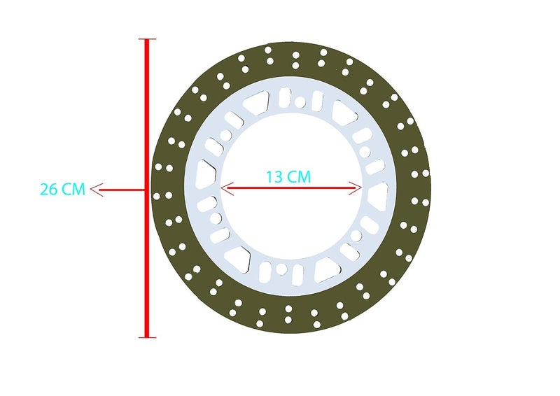 VTRUST Front Brake Disc Plates Compatible for Bajaj Avenger (Front Brake Disc Plates) - Image 3