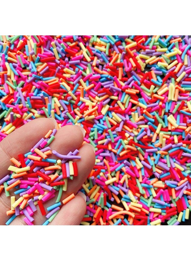 EHOPE 50g Fake Sprinkles Resin Sprinkles Fake Candy Sprinkles Clay Sprinkles Polymer Sprinkles Polymer Clay Slices for Nail Art DIY Crafts Cake Phone Case(21-Colorful Sugar） - Image 2