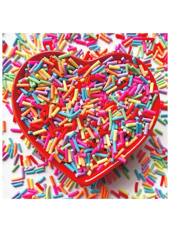 EHOPE 50g Fake Sprinkles Resin Sprinkles Fake Candy Sprinkles Clay Sprinkles Polymer Sprinkles Polymer Clay Slices for Nail Art DIY Crafts Cake Phone Case(21-Colorful Sugar） - Image 1