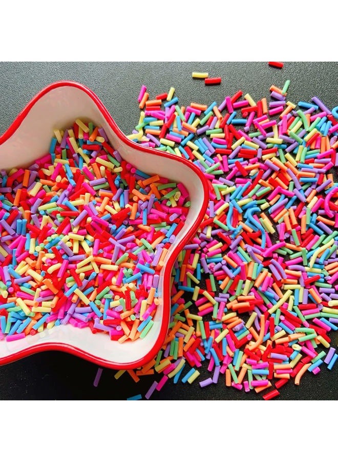 EHOPE 50g Fake Sprinkles Resin Sprinkles Fake Candy Sprinkles Clay Sprinkles Polymer Sprinkles Polymer Clay Slices for Nail Art DIY Crafts Cake Phone Case(21-Colorful Sugar） - Image 3