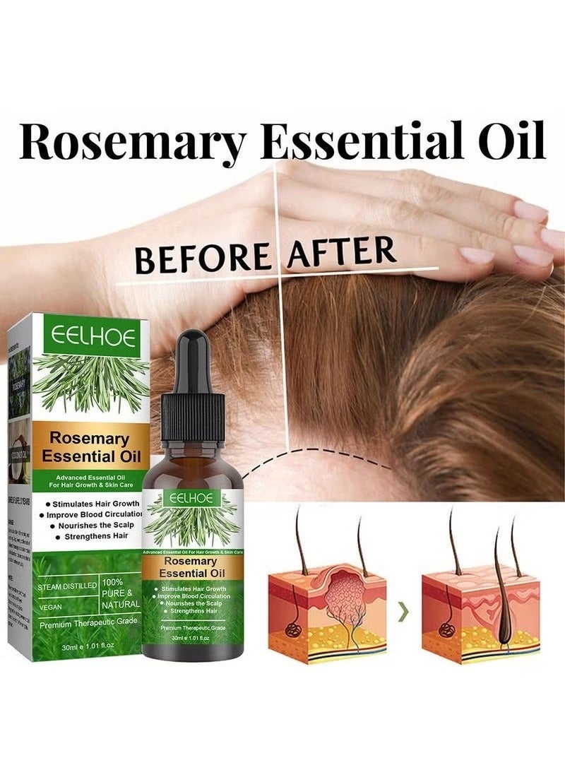 EELHOE Rosemary Essential Oil For Hair Growth Skin Care - Image 2