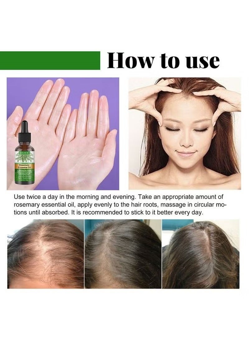 EELHOE Rosemary Essential Oil For Hair Growth Skin Care - Image 3