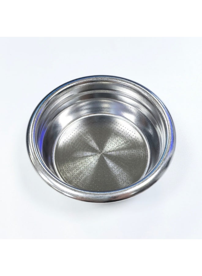 1 قطعة 58 مم فلتر من الفولاذ المقاوم للصدأ، مصفاة قهوة مزدوجة الكوب، ملحقات آلة القهوة، سلة ترشيح فائقة الدقة، مصفاة قهوة مزدوجة الكوب، مصفاة متعددة الثقوب لآلة صنع الإسبريسو، المكتب المنزلي - Image 1