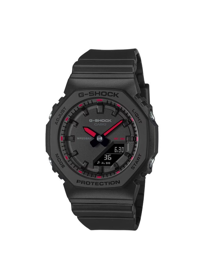 G-SHOCK Analog Digital Women's Watch GMA‑P2100SA‑1A1,  40.2 mm Black Dial, Black Bio‑Resin Strap, Shock‑Resistant, 200 m WR - Image 1