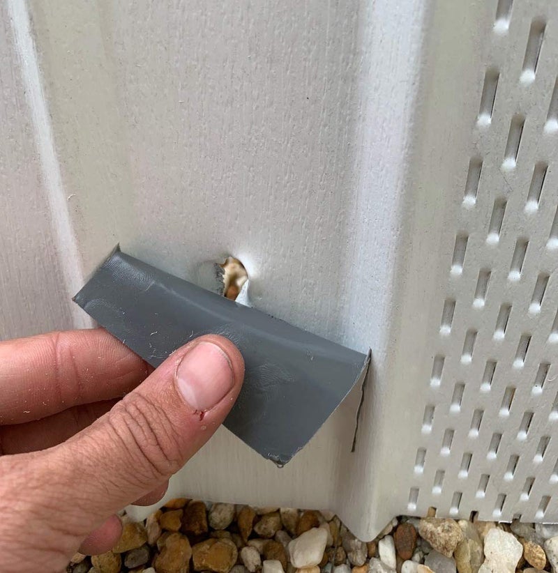 AA A.A Stick N Repair Cracked Bathtub, Pool Liner, Roof, Skylight, Vinyl Skirting, Siding Repair Kit (White) - Image 3