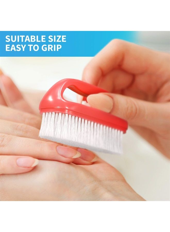 Konex Perfect-Grip Large Hand and Nail Brush 4" X 2-1/4" X 1-1/2" (Red) - Image 4
