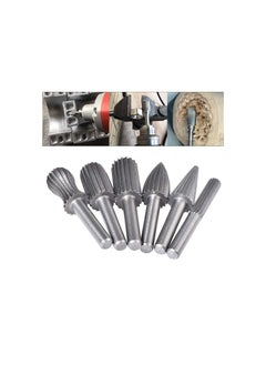 Y&D Bearing Steel Rotary Burr Set, with 6mm Round Shank, for Fine Carving and Polishing, Metal Non-Metal(Marble, Jade, Bone Etc.) Electrically or Air Operated Hand Equipment(6Pcs )  - Image 1